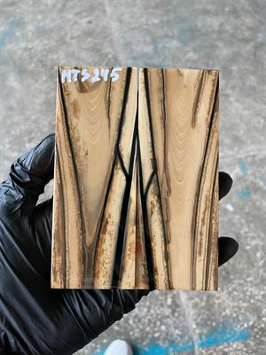 Mammoth Tusk Knife Scales Pair – Stabilized Fossil Handle Material for Knifemaking 4.96×1.85×0.39 inch MTS245