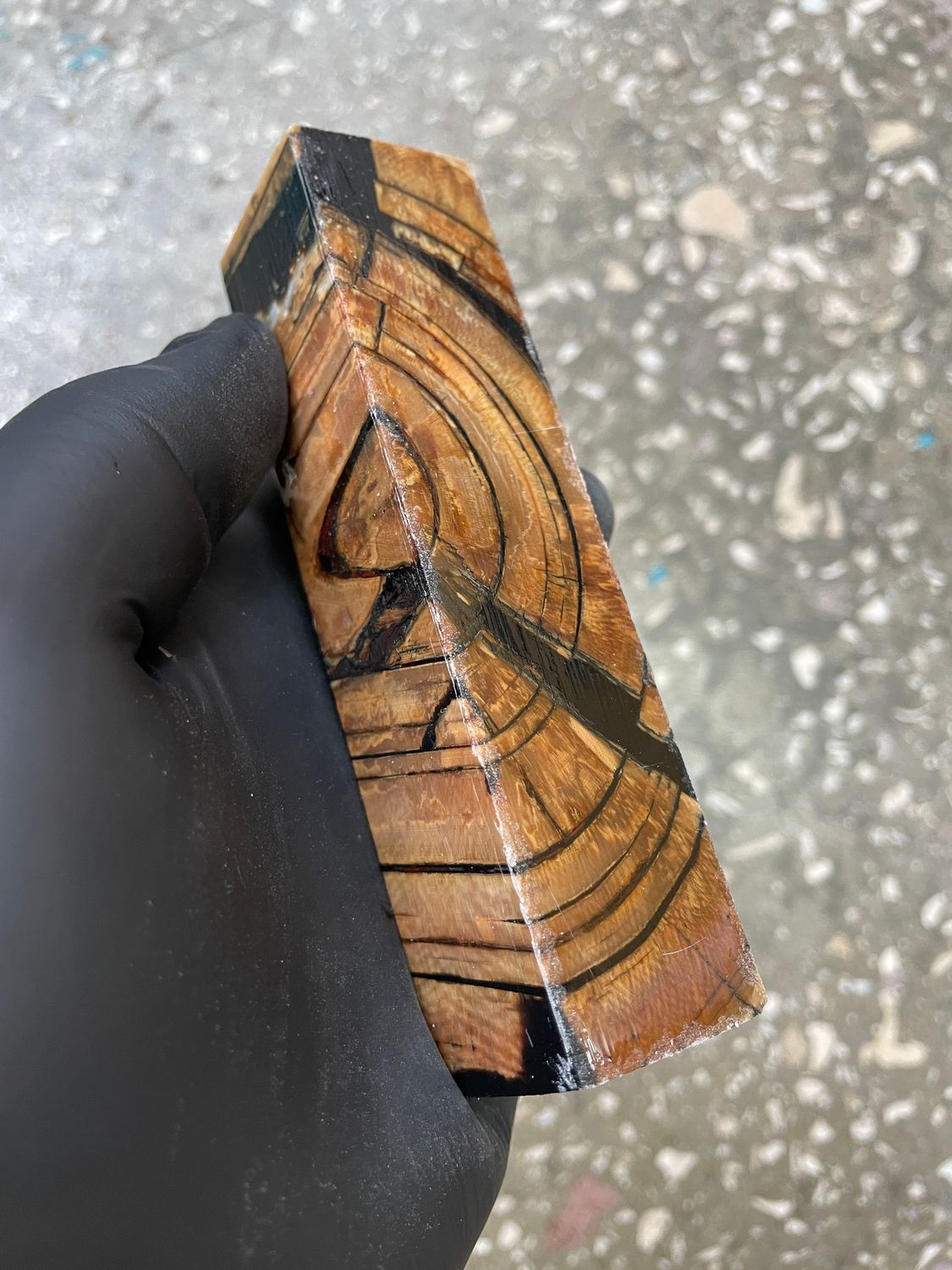 Mammoth Tusk Pen Blank Stabilized Fossil Block 4.68-1.06-1.06 inch BT15
