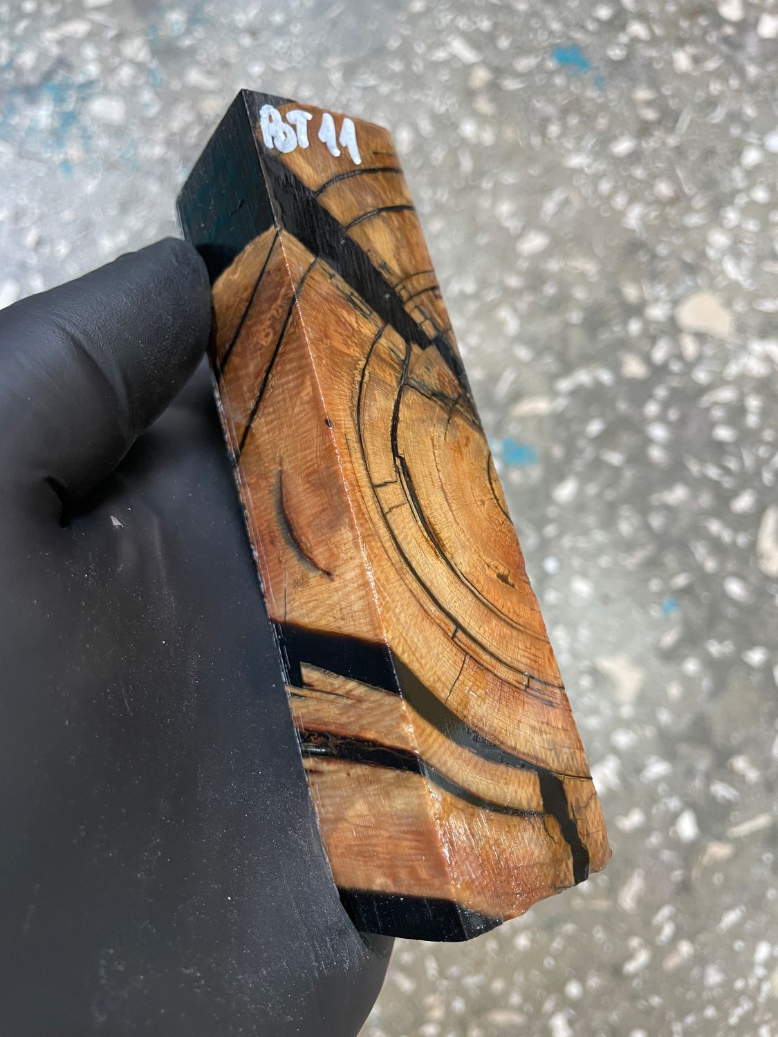 Mammoth Tusk Pen Blank Stabilized Fossil Block 4.72-1.06-1.06 inch BT11