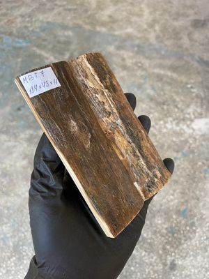 Mammoth Bark Tusk Knife Scales Fossil Pair 5.27×1.69×0.43 inch​​ MBT7