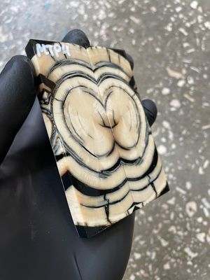 Mammoth Tusk Knife Scales Pocket Size Stabilized Pair 3.81-1.25-0.27 inch MTP4