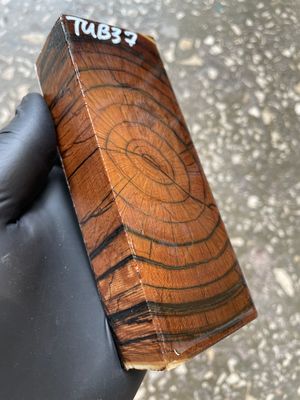 Mammoth Tusk Block Stabilized – Fossil Knife Handle Material for Custom Knives 5.11-1.85-1.10 inch TUB37
