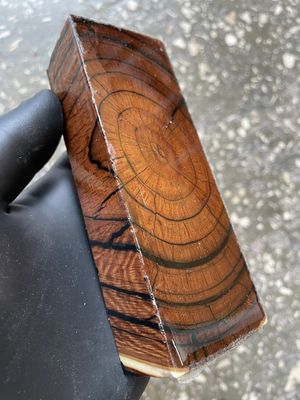 Mammoth Tusk Block Stabilized – Fossil Knife Handle Material for Custom Knives 5.19-1.88-1.14 inch TUB32