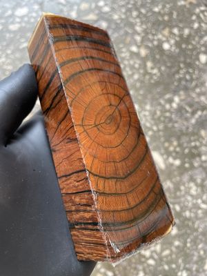 Mammoth Tusk Block Stabilized – Fossil Knife Handle Material for Custom Knives 5.19-1.85-1.14 inch TUB36