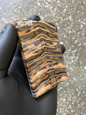 Mammoth Tooth Knife Scale Stabilized Pair for Pocket Knife 3.66-1.33-0.27 inch MTT63