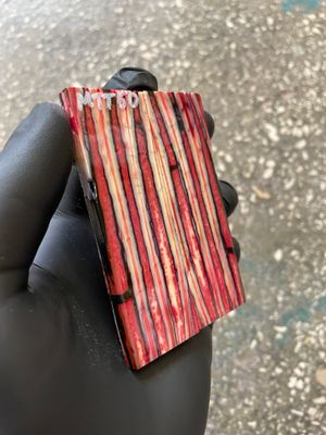 Mammoth Tooth Knife Scale Stabilized Pair for Pocket Knife 3.66-1.33-0.27 inch MTT50