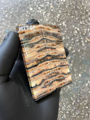 Mammoth Tooth Knife Scale Stabilized Pair for Pocket Knife 3.66-1.33-0.27 inch MTT61