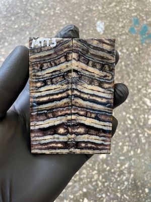 Mammoth Tooth Knife Scale Stabilized Pair for Pocket Knife 3.66-1.33-0.27 inch MTT3
