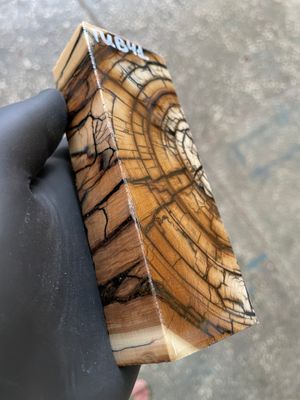 Mammoth Tusk Block Stabilized – Fossil Knife Handle Material for Custom Knives 5.15-1.81-1.18 inch TUB41