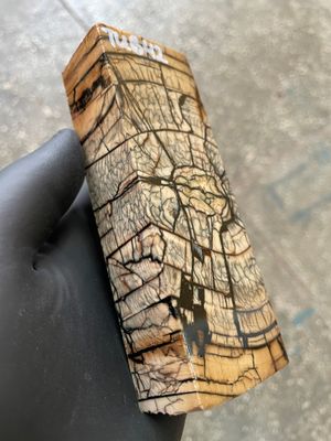 Mammoth Tusk Block Stabilized – Fossil Knife Handle Material for Custom Knives 5.27-1.81-0.74 inch TUB42
