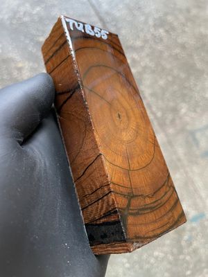 Mammoth Tusk Block Stabilized – Fossil Knife Handle Material for Custom Knives 5.03-1.81-1.18 inch TUB55