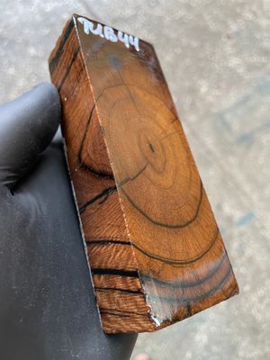 Mammoth Tusk Block Stabilized – Fossil Knife Handle Material for Custom Knives 4.92-1.81-1.18 inch TUB44