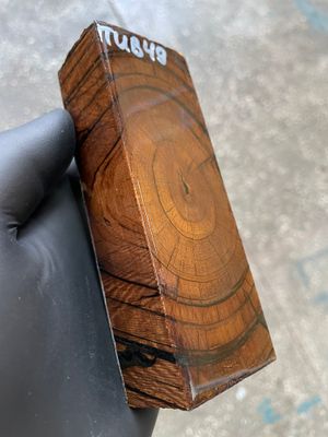 Mammoth Tusk Block Stabilized – Fossil Knife Handle Material for Custom Knives 5.03-1.81-1.18 inch TUB49