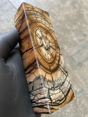 Mammoth Tusk Block Stabilized – Fossil Knife Handle Material for Custom Knives 5.27-1.81-1.18 inch TUB50