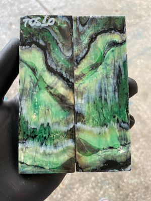 mammoth tooth stabilized knife handle scales pair TOS10