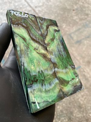 woolly mammoth tooth stabilized scales for knifemaking handle