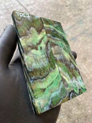woolly mammoth tooth stabilized scales for knifemaking handle
