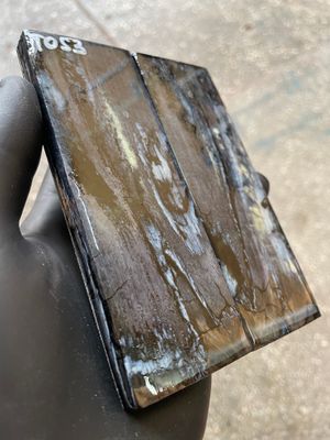 
woolly mammoth tooth stabilized scales for knifemaking handle