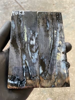 mammoth tooth stabilized knife handle scales pair TOS3