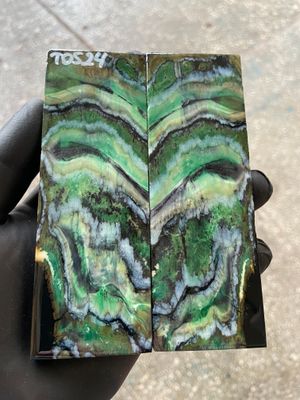 mammoth tooth stabilized knife handle scales pair TOS24