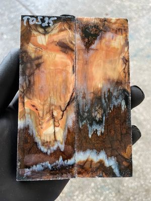 mammoth tooth stabilized knife handle scales pair TOS25