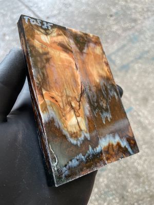 woolly mammoth tooth stabilized scales for knifemaking handle