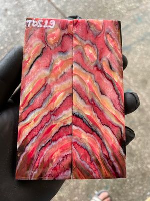 mammoth tooth stabilized knife handle scales pair TOS29
