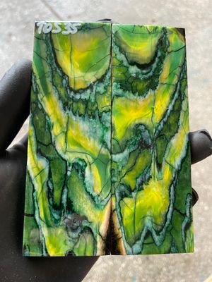 mammoth tooth stabilized knife handle scales pair TOS35