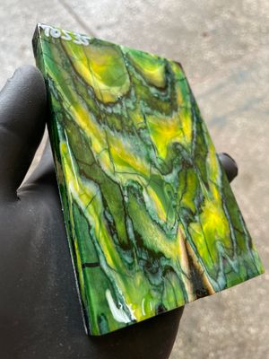 woolly mammoth tooth stabilized scales for knifemaking handle