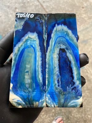 mammoth tooth stabilized knife handle scales pair TOS40
