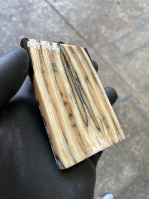 Mammoth Tooth Knife Scale Stabilized Pair for Pocket Knife 3.66-1.33-0.27 inch MTT104
