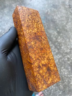 Premium stabilized Amboyna burl exotic wood for knife making