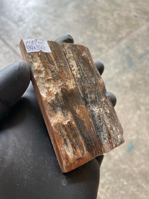 Mammoth Bark Tusk Knife Scales Fossil Pair 3.81×1.29×0.35 inch​​ MBT40