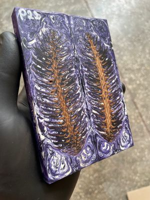 Pinecone Resin Knife Scales Stabilized Pair - Handle Material 5.19-1.73-0.43inch P22