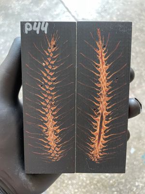 Pinecone Resin Knife Scales Stabilized Pair - Handle Material 5.19-1.73-0.43inch P44