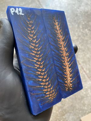 Pinecone Resin Knife Scales Stabilized Pair - Handle Material 5.19-1.73-0.43inch P12
