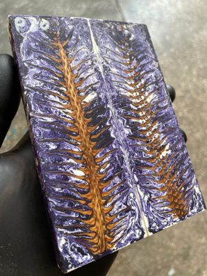 Pinecone Resin Knife Scales Stabilized Pair - Handle Material 5.19-1.73-0.43inch P80