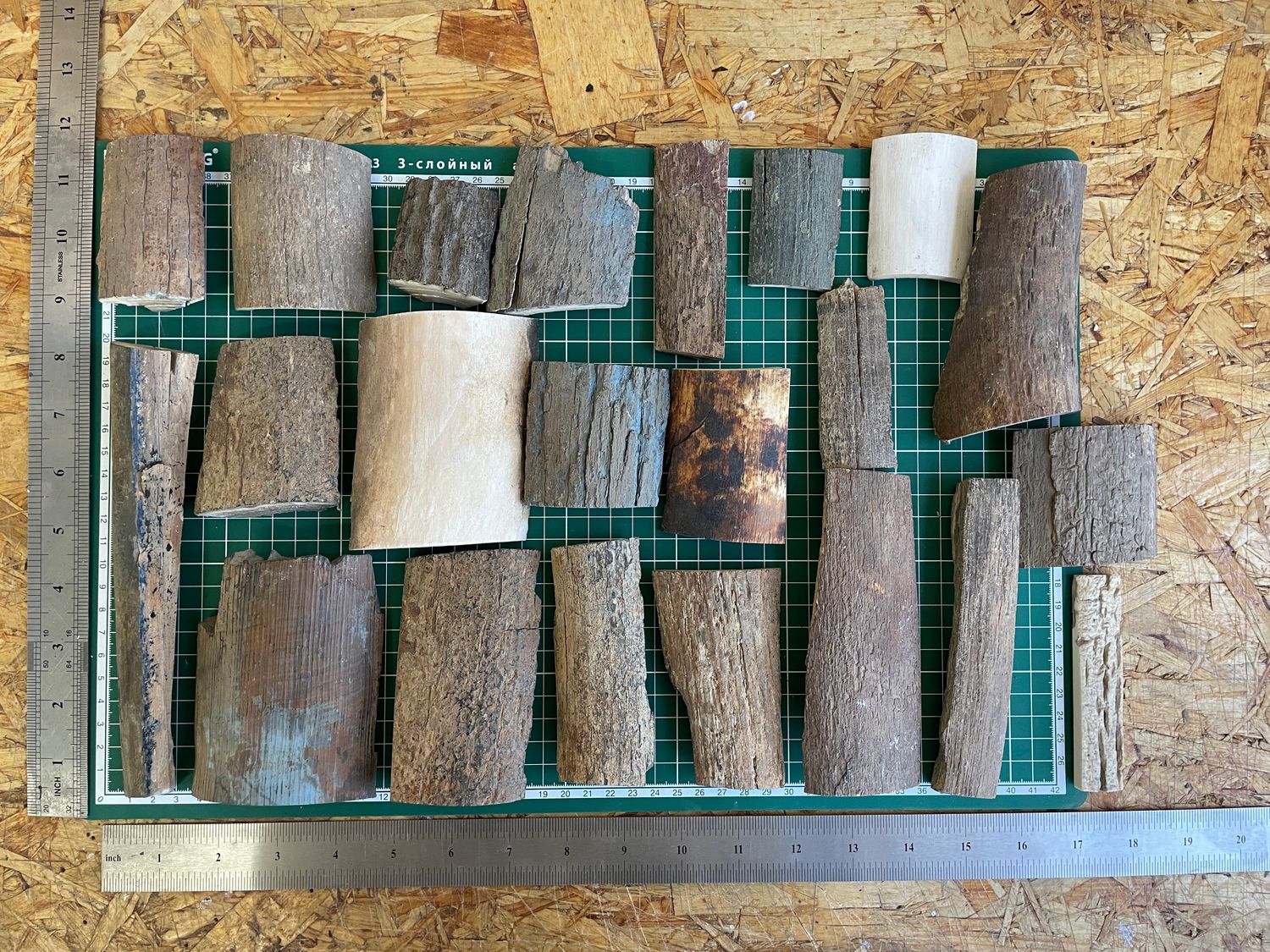 Woolly mammoth tusk bark offcuts mixed craft lot genuine fossil ivory pieces OBBOX4
