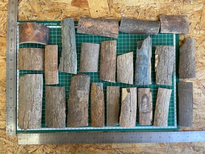 Woolly Mammoth Tusk Bark Offcuts – 4.28 lb Mixed Craft Lot OBBOX5