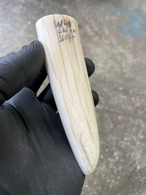 Walrus Tusk Block for Scrimshaw Carving Knife Handle Material 0.22 lb W40