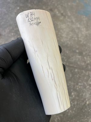 Walrus Tusk Block for Scrimshaw Carving Knife Handle Material 0.66 lb W34