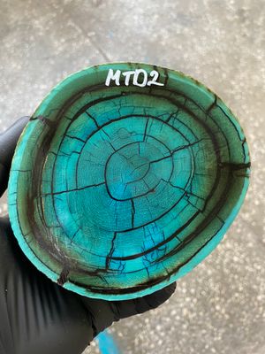 Mammoth Tusk Disk Cross Cut Stabilized Fossil Slab for Knifemaking MTD2