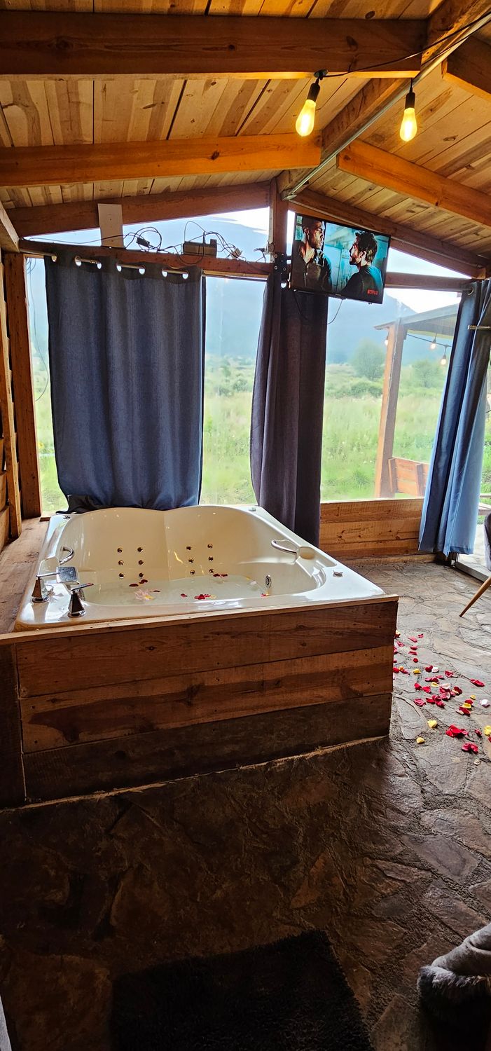 Cabaña el Álamito con Jacuzzi