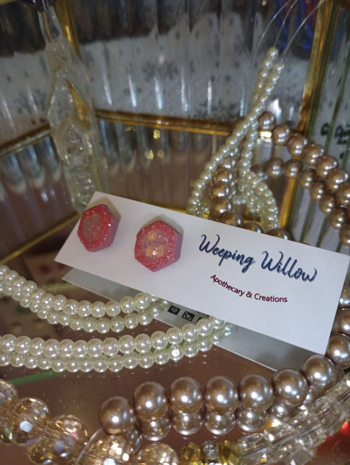 Very Fairy Heather Octagon Stud