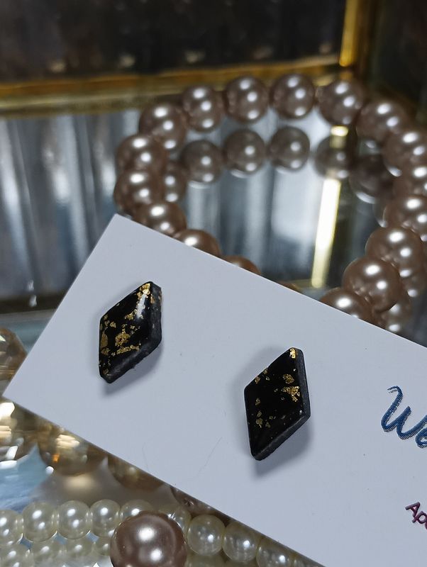Black Tie Diamond Studs