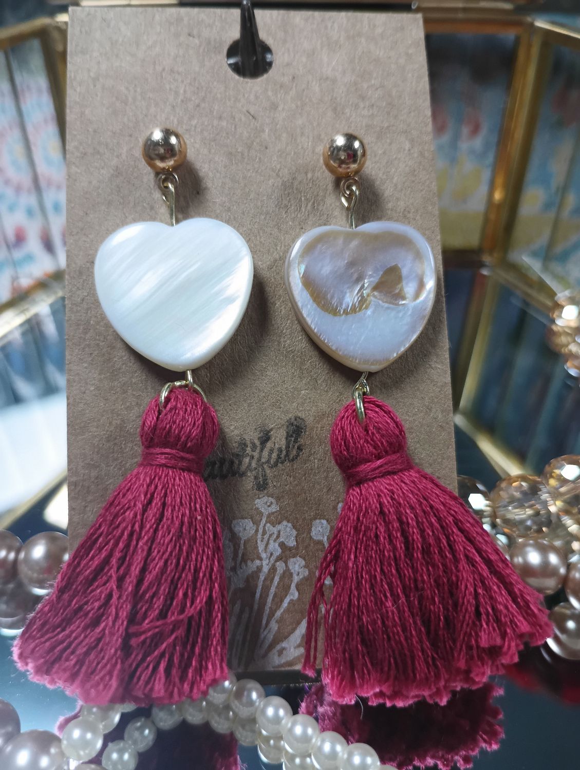 Boho Heart Dangles
