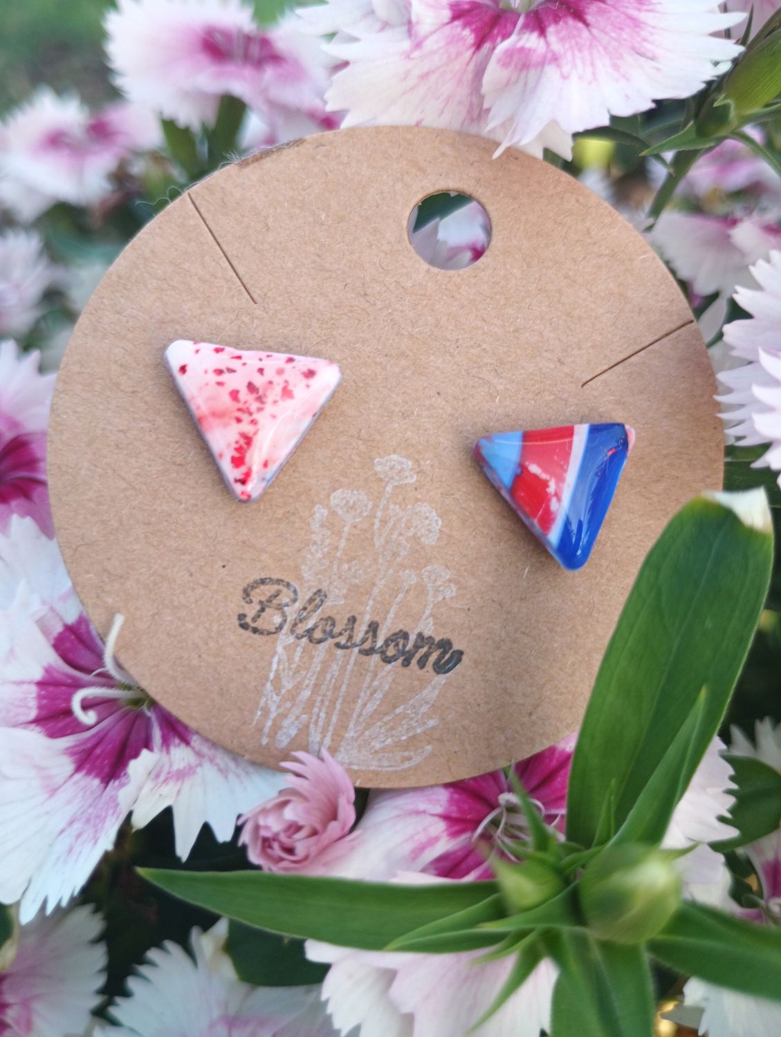 American Bandana Triangle Studs