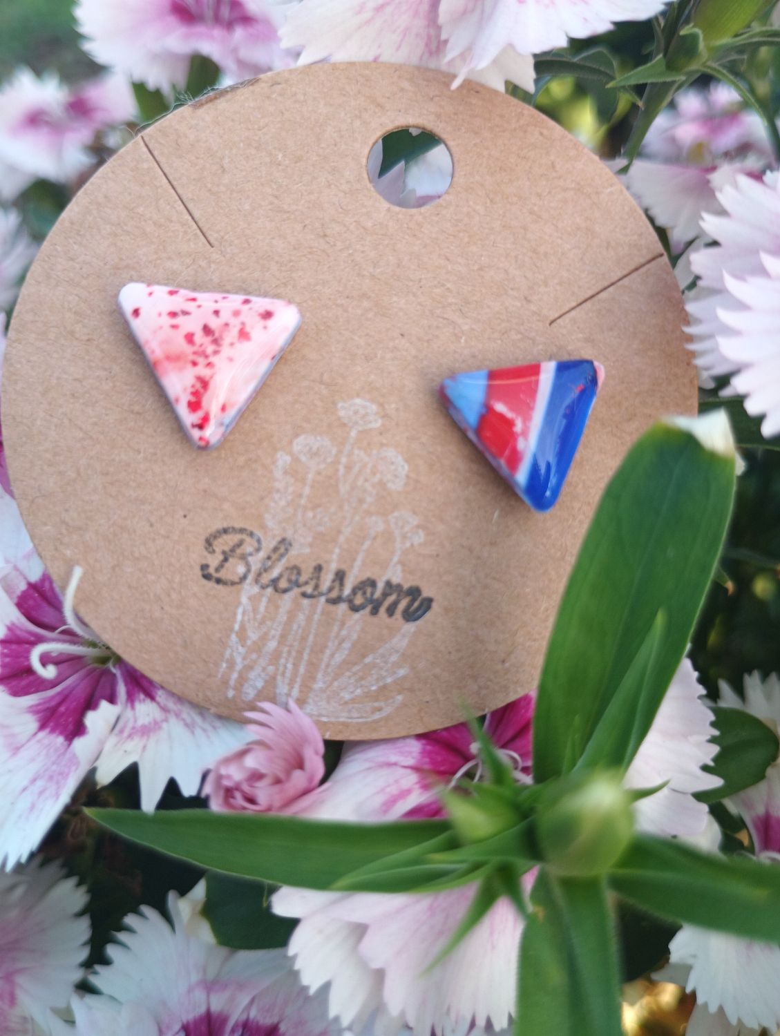 American Bandana Triangle Studs