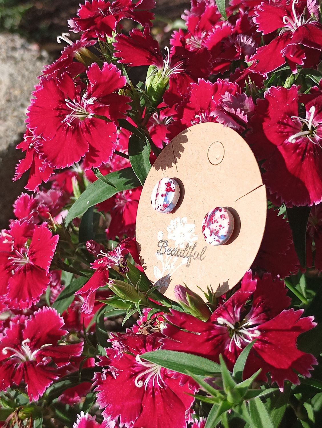 American Bandana Round Studs