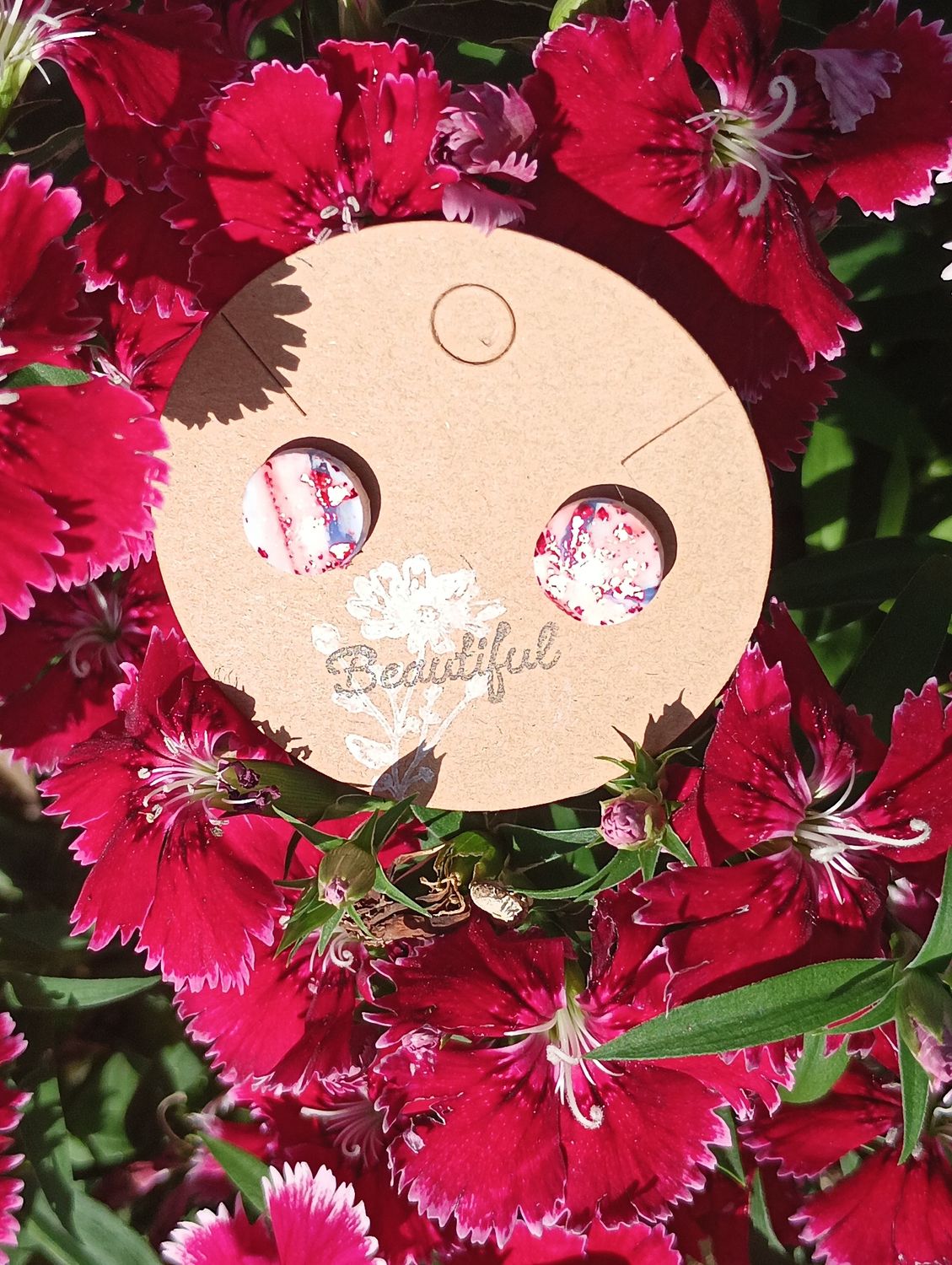 American Bandana Round Studs